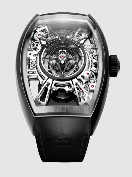 Franck Muller Curvex CX Grand Central Tourbillon Skeleton Replica Watch Cheap Price CX36 T CTR SQT AC TTNRBR ACBR